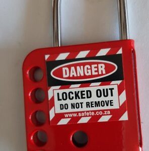 SafeTE Stainless steel Heavy Duty Hasp - 7 hole Manufactured from marine grade 316 stainless steel, the lockout has a 5.7mm hasp shank