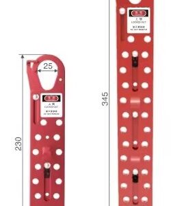 Aluminium Sliding Standard Hasp - 12 Hole