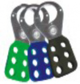 SafeTE Vinyl Coated Hasp - Premier 38mm dia - Blue / Green / Black Colour